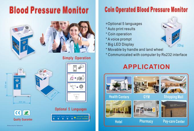 Control elegante portátil del microordenador de la máquina de la presión arterial de Digitaces