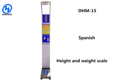 Máquina automática de la altura y del peso, máquina sana del índice de masa corporal