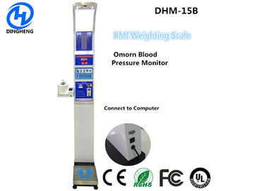 Escalas médicas ultrasónicas de la altura y del peso de la moneda de Bmi con la máquina de la presión arterial de Omron