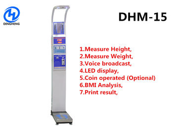 Máquina de la escala de la altura y del peso del LED Digital Bmi con de fichas y Bluetooth