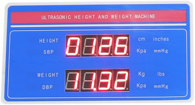 Escala digital del cuerpo de la altura de medida del instrumento del bmi de la máquina del peso humano de la altura