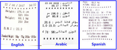 Coin operated weighing scales with height , bmi analysisand Printer
