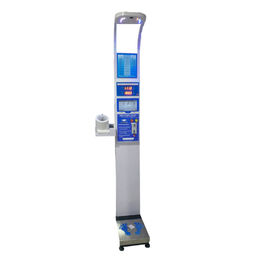 Coin Slot / Coin Operated Ultrasonic Height And Weight Machine High Accuracy