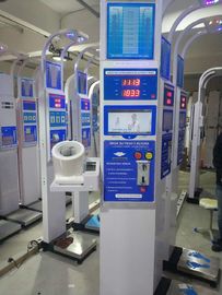 Coin Slot / Coin Operated Ultrasonic Height And Weight Machine High Accuracy